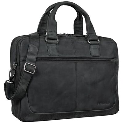 STILORD Lysander Arbeitstasche Leder Groß Vintage Aktentasche XL Bürotasche 15,6 Zoll Laptoptasche Office Bag Umhängetasche Aufsteckbar Echtleder Farbe:anthrazit STILORD Lysander Arbeitstasche Leder Groß Vintage Aktentasche XL Bürotasche 15,6 Zoll Laptoptasche Office Bag Umhängetasche Aufsteckbar Echtleder Farbe:anthrazit