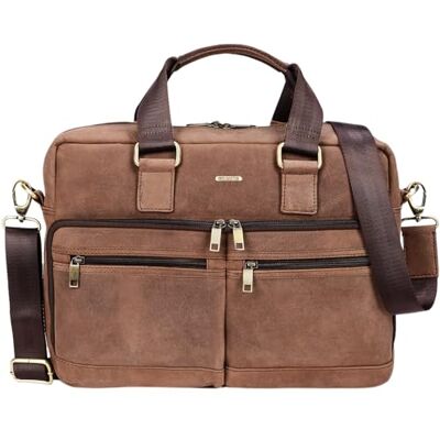 STILORD Vito Vintage Businesstasche Leder Herren Damen 14 Zoll Laptoptasche Umhängetasche Aktentasche Arbeitstasche Rindsleder Farbe:Torino braun STILORD Vito Vintage Businesstasche Leder Herren Damen 14 Zoll Laptoptasche Umhängetasche Aktentasche Arbeitstasche Rindsleder Farbe:Torino braun