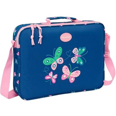 safta BLACKFIT8 Schmetterlinge Schultasche, Aktentasche, Umhängetasche, bequem und vielseitig, Qualität und Widerstandsfähigkeit, 38 x 6 x 28 cm safta BLACKFIT8 Schmetterlinge Schultasche, Aktentasche, Umhängetasche, bequem und vielseitig, Qualität und Widerstandsfähigkeit, 38 x 6 x 28 cm