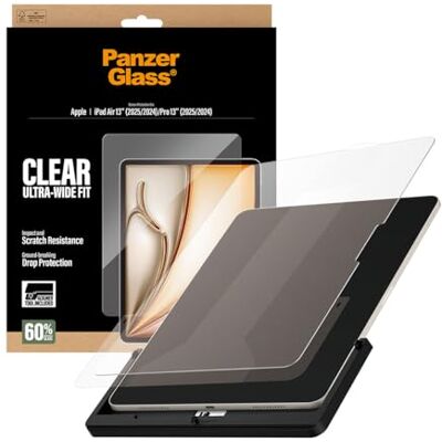 Panzer Glass Displayschutz iPad Air 13 Zoll und Pro 13 Zoll, Ultra-Wide Fit Panzer Glass Displayschutz iPad Air 13 Zoll und Pro 13 Zoll, Ultra-Wide Fit
