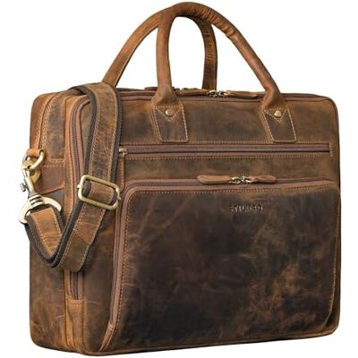 STILORD "Dylan Business Aktentasche Herren Leder Groß Premium Laptoptasche 16 Zoll Arbeitstasche Echtleder Dokumententasche A4 Ledertasche mit abnehmbaren Schultergurt Farbe:schwarz STILORD "Dylan Business Aktentasche Herren Leder Groß Premium Laptoptasche 16 Zoll Arbeitstasche Echtleder Dokumententasche A4 Ledertasche mit abnehmbaren Schultergurt Farbe:schwarz