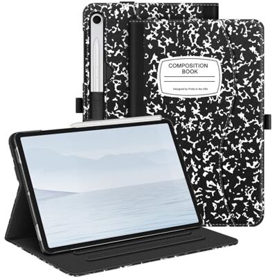 FINTIE Hülle für Samsung Galaxy Tab S9 FE 5G 10.9 Zoll/Galaxy Tab S9 11 Zoll 2023, Multi-Angle Viewing Schutzhülle mit Tasche, Auto Sleep/Wake, Composition Book FINTIE Hülle für Samsung Galaxy Tab S9 FE 5G 10.9 Zoll/Galaxy Tab S9 11 Zoll 2023, Multi-Angle Viewing Schutzhülle mit Tasche, Auto Sleep/Wake, Composition Book
