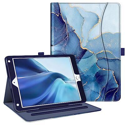 FINTIE Schutzhülle für iPad 9.7 2018/2017/iPad Air 2/iPad Air 9,7 Zoll Schutzhülle mit Mehreren Winkeln, Folio Stand Case Cover mit Tasche und automatischer Schlaf-/Weckfunktion, Marmor, Ozean FINTIE Schutzhülle für iPad 9.7 2018/2017/iPad Air 2/iPad Air 9,7 Zoll Schutzhülle mit Mehreren Winkeln, Folio Stand Case Cover mit Tasche und automatischer Schlaf-/Weckfunktion, Marmor, Ozean