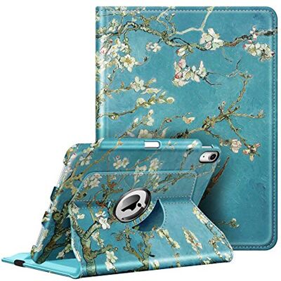 FINTIE Hülle für iPad Air 11 Zoll M4/M3/M2 (2026/2025/2024), iPad Air 5. Gen 2022/ iPad Air 4 2020 10.9 Zoll mit Stifthalter 360 Grad verstellbare Schutzhülle Cover mit Standfunktion, Mandelblüten FINTIE Hülle für iPad Air 11 Zoll M4/M3/M2 (2026/2025/2024), iPad Air 5. Gen 2022/ iPad Air 4 2020 10.9 Zoll mit Stifthalter 360 Grad verstellbare Schutzhülle Cover mit Standfunktion, Mandelblüten