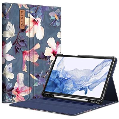FINTIE Hülle für Samsung Galaxy Tab S8 11 Zoll 2022 /S7 11 Zoll 2020, Multi-Winkel Betrachtung Folio Schutzhülle mit S Pen Halter Dokumentschlitze Auto Schlaf/Wach, Blühender Hibiskus FINTIE Hülle für Samsung Galaxy Tab S8 11 Zoll 2022 /S7 11 Zoll 2020, Multi-Winkel Betrachtung Folio Schutzhülle mit S Pen Halter Dokumentschlitze Auto Schlaf/Wach, Blühender Hibiskus