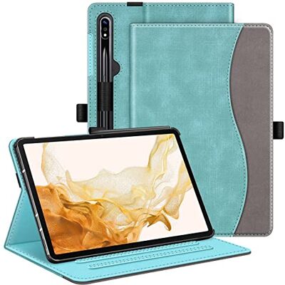 FINTIE Hülle für Samsung Galaxy Tab S9 Plus 2023/S8 Plus 2022/S7 FE 2021/S7 Plus 2020 12,4 Zoll, Multi-Winkel Viewing Schutzhülle mit Tasche, Auto Sleep/Wake, Denim Türkis FINTIE Hülle für Samsung Galaxy Tab S9 Plus 2023/S8 Plus 2022/S7 FE 2021/S7 Plus 2020 12,4 Zoll, Multi-Winkel Viewing Schutzhülle mit Tasche, Auto Sleep/Wake, Denim Türkis