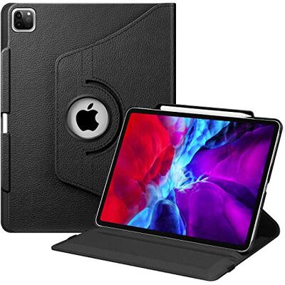 FINTIE Hülle für iPad Pro 12.9 Zoll 2020 (4.Generation) & 2018 (3.Generation) mit Stifthalter 360 Grad verstellbare Schutzhülle Cover mit Standfunktion, Auto Sleep/Wake, Schwarz FINTIE Hülle für iPad Pro 12.9 Zoll 2020 (4.Generation) & 2018 (3.Generation) mit Stifthalter 360 Grad verstellbare Schutzhülle Cover mit Standfunktion, Auto Sleep/Wake, Schwarz