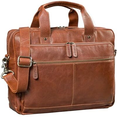 STILORD "Ronan Business Aktentasche Herren Leder Groß Dokumententasche A4 Ledertasche Echtleder Premium Laptoptasche 16 Zoll Arbeitstasche abnehmbarer Schultergurt Farbe:maraska braun STILORD "Ronan Business Aktentasche Herren Leder Groß Dokumententasche A4 Ledertasche Echtleder Premium Laptoptasche 16 Zoll Arbeitstasche abnehmbarer Schultergurt Farbe:maraska braun