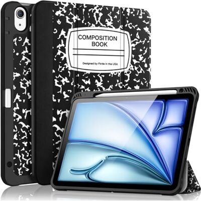 FINTIE SlimShell Hülle für iPad Air 5th Generation (2022) / 4th Generation (2020) 10.9 Zoll Flexible Soft TPU Stand Back Cover mit Stifthalter, Auto Sleep/Wake, Composition Book FINTIE SlimShell Hülle für iPad Air 5th Generation (2022) / 4th Generation (2020) 10.9 Zoll Flexible Soft TPU Stand Back Cover mit Stifthalter, Auto Sleep/Wake, Composition Book