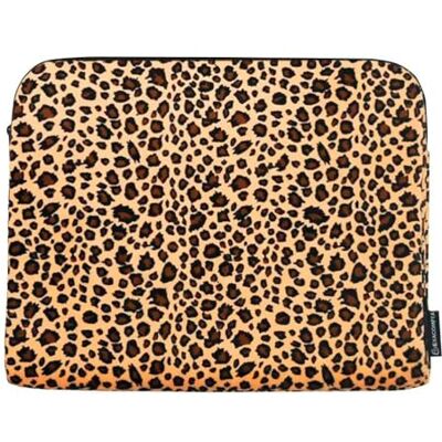 Exacompta Ref. 17239E – 1 Laptophülle, kompatibel mit PCs von 13-14 Zoll – einziehbarer Griff, kleine Tasche vorne, Reißverschluss auf 2 Seiten, aus recyceltem Stoff, Leopardenmuster Exacompta Ref. 17239E – 1 Laptophülle, kompatibel mit PCs von 13-14 Zoll – einziehbarer Griff, kleine Tasche vorne, Reißverschluss auf 2 Seiten, aus recyceltem Stoff, Leopardenmuster