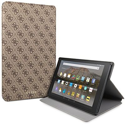 Guess Hülle für Fire HD 10-Tablet (nur geeignet für Geräte der 7. Generation – erschienen 2017), Modell 4G, mit Schlaf-/Wach-Funktion, Braun Guess Hülle für Fire HD 10-Tablet (nur geeignet für Geräte der 7. Generation – erschienen 2017), Modell 4G, mit Schlaf-/Wach-Funktion, Braun