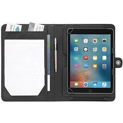 WEDO 586901 Tablet Organizer Accento, Universalhalter 9,7 10,5 Zoll, Kunstleder, herausnehmbarer Halter, Präsentationsständer, Reißverschluss, mehrere Fächer, schwarz WEDO 586901 Tablet Organizer Accento, Universalhalter 9,7 10,5 Zoll, Kunstleder, herausnehmbarer Halter, Präsentationsständer, Reißverschluss, mehrere Fächer, schwarz