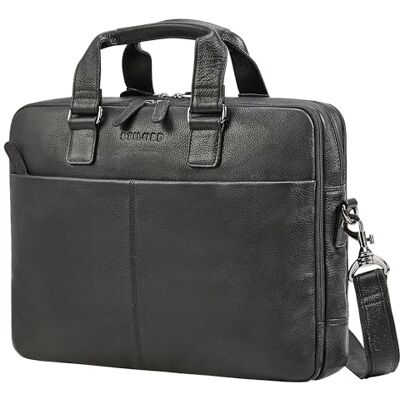 STILORD Oslo Laptoptasche 15.6 17 18 Zoll Herren Leder Zwei Laptopfächer Businesstasche mit vielen Fächern Ledertasche Männer Echtleder Aktentasche Farbe:schwarz STILORD Oslo Laptoptasche 15.6 17 18 Zoll Herren Leder Zwei Laptopfächer Businesstasche mit vielen Fächern Ledertasche Männer Echtleder Aktentasche Farbe:schwarz