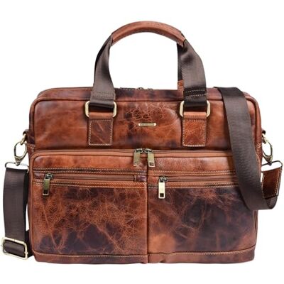 STILORD Vito Vintage Businesstasche Leder Herren Damen 14 Zoll Laptoptasche Umhängetasche Aktentasche Arbeitstasche Rindsleder Farbe:Prestige braun STILORD Vito Vintage Businesstasche Leder Herren Damen 14 Zoll Laptoptasche Umhängetasche Aktentasche Arbeitstasche Rindsleder Farbe:Prestige braun