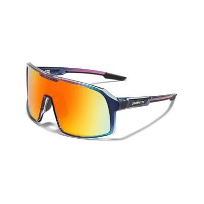 D.Franklin Sonnenbrillen Sport-Sonnenbrille mit polarisierenden Gläsern und UV-Schutz Outdoor Sports Modell wind Rechteckig Für Männer und Frauen Sunglasses D.Franklin Sonnenbrillen Sport-Sonnenbrille mit polarisierenden Gläsern und UV-Schutz Outdoor Sports Modell wind Rechteckig Für Männer und Frauen Sunglasses