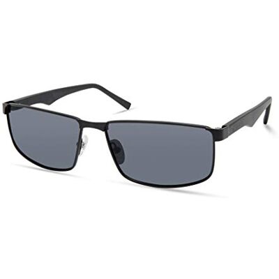 Timberland Men's TBA9265 Polarized Rectangular Sunglasses, Satin Black, 61mm Timberland Men's TBA9265 Polarized Rectangular Sunglasses, Satin Black, 61mm