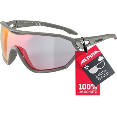 ALPINA S-WAY QV Sportbrille, moon-grey matt, One Size ALPINA S-WAY QV Sportbrille, moon-grey matt, One Size