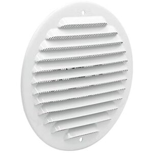 LA VENTILAZIONE GABT125R - Runde Metalllüftungsgitter mit Insektenschutz, Weißes Aluminium, ø 150 mm LA VENTILAZIONE GABT125R - Runde Metalllüftungsgitter mit Insektenschutz, Weißes Aluminium, ø 150 mm