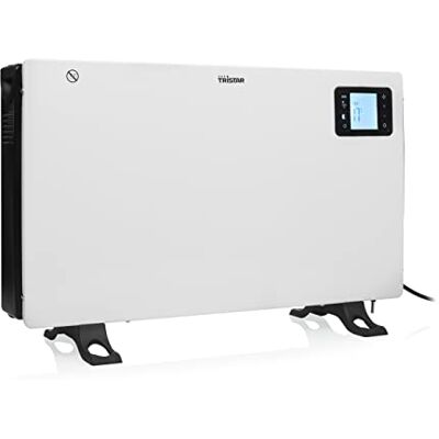 Tristar KA-5819 Vernetzbarer elektrischer Konvektor Smart Kostenlose App, digitales Display und Fernbedienung 3 Wärmeeinstellungen Frostschutzmodus 2.000 W Weiß Tristar KA-5819 Vernetzbarer elektrischer Konvektor Smart Kostenlose App, digitales Display und Fernbedienung 3 Wärmeeinstellungen Frostschutzmodus 2.000 W Weiß