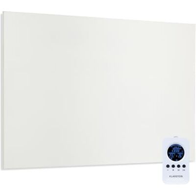 Klarstein Infrarotheizung mit Thermostat, 580 Watt Elektroheizung, Bild-Infrarotheizung zur Wandmontage, IR Paneel mit Fernbedienung & Timer, Elektrischer Flach-Heizkörper, CO2-Freie Wand Heizung Klarstein Infrarotheizung mit Thermostat, 580 Watt Elektroheizung, Bild-Infrarotheizung zur Wandmontage, IR Paneel mit Fernbedienung & Timer, Elektrischer Flach-Heizkörper, CO2-Freie Wand Heizung