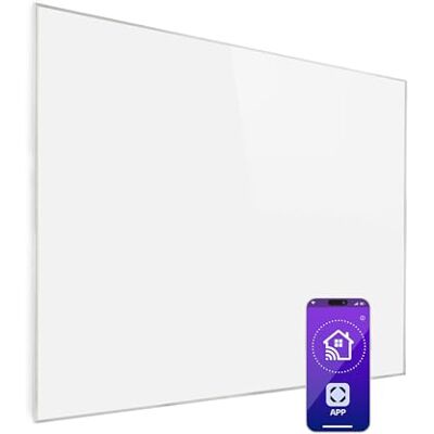 Klarstein Infrarotheizung mit Thermostat, 1200W Elektroheizung, Smart Home Infrarotheizung zur Wandmontage, IR mit IoT/WiFi App-Control, Feuchtraum Flach-Heizkörper, CO2-Freie Wand Heizung Klarstein Infrarotheizung mit Thermostat, 1200W Elektroheizung, Smart Home Infrarotheizung zur Wandmontage, IR mit IoT/WiFi App-Control, Feuchtraum Flach-Heizkörper, CO2-Freie Wand Heizung