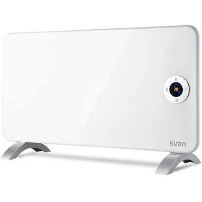 SVAN Radiador plano 1 Elemento 1500 W 2 Niveles Blanco Táctil Display LED Mando a distancia Temp SVAN Radiador plano 1 Elemento 1500 W 2 Niveles Blanco Táctil Display LED Mando a distancia Temp