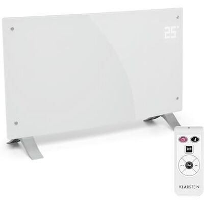 Klarstein Elektroheizung, Konvektor-Heizung Freistehend oder Wandmontage, Mobile Energiesparend, Leise , Standgerät Heizkörper mit Thermostat, 2000 Watt Klarstein Elektroheizung, Konvektor-Heizung Freistehend oder Wandmontage, Mobile Energiesparend, Leise , Standgerät Heizkörper mit Thermostat, 2000 Watt