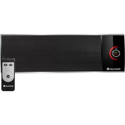 blumfeldt Cosmic Beam Ultra Heizstrahler, Infrarotheizung, Terassenheizer, 2200 Watt Leistung, IPX4 Schutzart, Fernbedienung, inkl. Montagematerial, Fernbedienung, Eco-Modus, schwarz blumfeldt Cosmic Beam Ultra Heizstrahler, Infrarotheizung, Terassenheizer, 2200 Watt Leistung, IPX4 Schutzart, Fernbedienung, inkl. Montagematerial, Fernbedienung, Eco-Modus, schwarz
