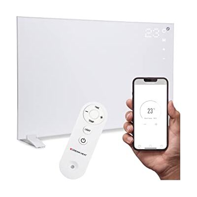 DREAM HEAT 600 Watt Infrarotheizung mit Touch Panel, Energiesparend, Fernbedienung, WIFI, APP-Steuerung, TIMER Funktion, Elektroheizung, Heizstrahler, Thermostat, Elektrische Heizung, Heater, Infrarot DREAM HEAT 600 Watt Infrarotheizung mit Touch Panel, Energiesparend, Fernbedienung, WIFI, APP-Steuerung, TIMER Funktion, Elektroheizung, Heizstrahler, Thermostat, Elektrische Heizung, Heater, Infrarot