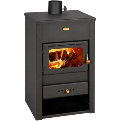 Prity Holzofen Kamin K2, 10 kW, Schwarz, Holz, Stahl, Freistehend, Direkte Entlüftung, A, ca. 57 m² Prity Holzofen Kamin K2, 10 kW, Schwarz, Holz, Stahl, Freistehend, Direkte Entlüftung, A, ca. 57 m²