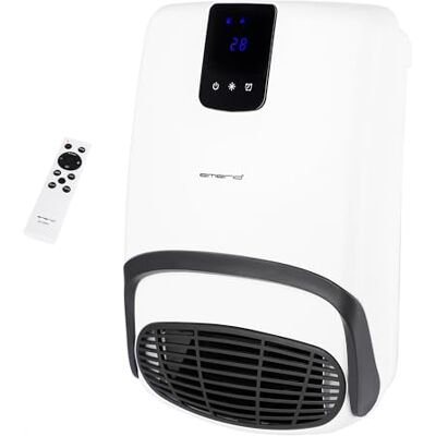 Emerio Bad Heizlüfter für Räume bis 20 m² 2000W IP23 2 Heizstufen Einstellbarer Thermostat 24h Timer 1 Handtuch-Halter Wandmontage Ventilatorfunktion Touch Display BH-123818 Emerio Bad Heizlüfter für Räume bis 20 m² 2000W IP23 2 Heizstufen Einstellbarer Thermostat 24h Timer 1 Handtuch-Halter Wandmontage Ventilatorfunktion Touch Display BH-123818