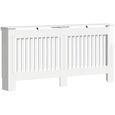 vidaXL Heizkörperabdeckung Hochglanz Weiß 172 x 19 x 81,5 cm vidaXL Heizkörperabdeckung Hochglanz Weiß 172 x 19 x 81,5 cm
