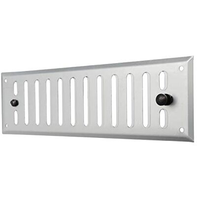 Gald2407 - Lüftungsgitter - Rechteckiges Aluminium mit Dosierer und Knopf Gald2407 - Lüftungsgitter - Rechteckiges Aluminium mit Dosierer und Knopf