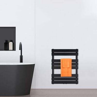 VILSTEIN Badheizkörper, Heizkörper Bad, Handtuchheizkörper Seitenanschluss & Mittelanschluss, Paneel Bad Heizkörper Flach, Paneelheizkörper Handtuchhalter, Schwarz, 468W, 80x60 cm VILSTEIN Badheizkörper, Heizkörper Bad, Handtuchheizkörper Seitenanschluss & Mittelanschluss, Paneel Bad Heizkörper Flach, Paneelheizkörper Handtuchhalter, Schwarz, 468W, 80x60 cm