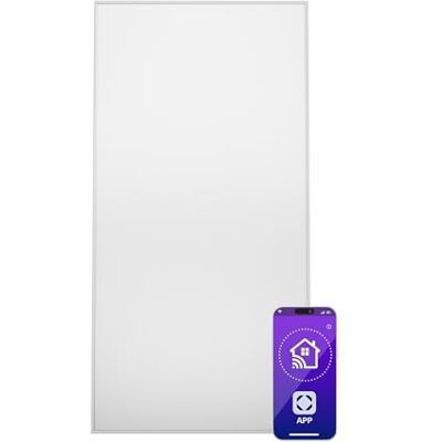 Klarstein Infrarotheizung mit Thermostat, 770W Elektroheizung, Smart Home Infrarotheizung zur Wandmontage, IR mit App-Steuerung & Erkennung Offener Fenster, Effizienter Feuchtraum Heizkörper CO2-Frei Klarstein Infrarotheizung mit Thermostat, 770W Elektroheizung, Smart Home Infrarotheizung zur Wandmontage, IR mit App-Steuerung & Erkennung Offener Fenster, Effizienter Feuchtraum Heizkörper CO2-Frei