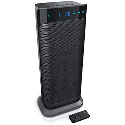 Brandson Heizlüfter mit Fernbedienung Keramik Heizstrahler Badezimmer energiesparend leise Schnellheizer mit Oszillationsfunktion 2x Heizstufen Timer Heizung Heater Lüfter schwarz Brandson Heizlüfter mit Fernbedienung Keramik Heizstrahler Badezimmer energiesparend leise Schnellheizer mit Oszillationsfunktion 2x Heizstufen Timer Heizung Heater Lüfter schwarz