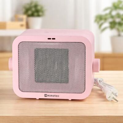M mimotec Elektrischer Keramik-Kalefaktor Pink Box 1500 W, einstellbare Leistung 750 – 1500 W, leise, Überhitzungsschutz, tragbarer Heizkörper für den Innenbereich M mimotec Elektrischer Keramik-Kalefaktor Pink Box 1500 W, einstellbare Leistung 750 – 1500 W, leise, Überhitzungsschutz, tragbarer Heizkörper für den Innenbereich