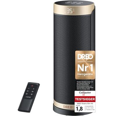 Dreo Solaris Slim H3 Heizgerät - Schnelles Aufheizen, 1800W, Fernbedienung Dreo Solaris Slim H3 Heizgerät - Schnelles Aufheizen, 1800W, Fernbedienung