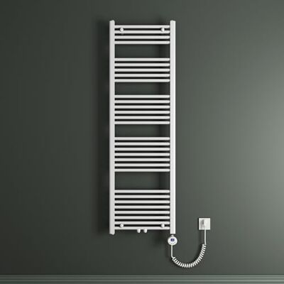 Mai & Mai Badheizkörper Handtuchheizkörper 50x160 cm Weiß Badheizung Heizkörper bad mit Heizstab 800W, Handtuchwärmer für Strom, Röhrenheizkörper Seitenanschluss Mai & Mai Badheizkörper Handtuchheizkörper 50x160 cm Weiß Badheizung Heizkörper bad mit Heizstab 800W, Handtuchwärmer für Strom, Röhrenheizkörper Seitenanschluss