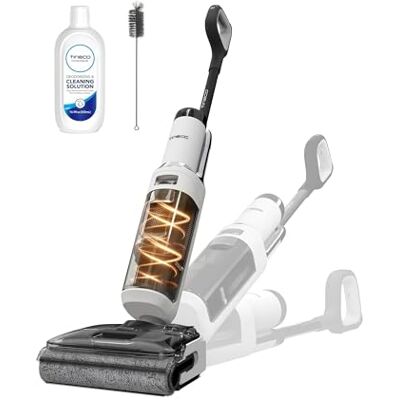 Tineco Floor One Stretch S6 Nass Trockensauger, 180°-Flachdesign Saugwischer 13cm Liegehöhe, 85°C 5min FlashDry Selbstreinigung, 3-Seitige Kantenreinigung 40min Laufzeit Reinigung unter tiefen Möbeln Tineco Floor One Stretch S6 Nass Trockensauger, 180°-Flachdesign Saugwischer 13cm Liegehöhe, 85°C 5min FlashDry Selbstreinigung, 3-Seitige Kantenreinigung 40min Laufzeit Reinigung unter tiefen Möbeln