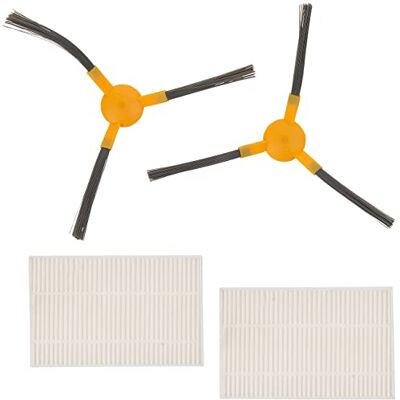Sichler Haushaltsgeräte Zubehör zu WLAN-Staubsauger: Ersatz-Set HEPA-Filter und Bürsten für Saug- & Wischroboter PCR-3200 (Saug und Wischroboter mit Apps, Roboter Staubsauger, Galaxy) Sichler Haushaltsgeräte Zubehör zu WLAN-Staubsauger: Ersatz-Set HEPA-Filter und Bürsten für Saug- & Wischroboter PCR-3200 (Saug und Wischroboter mit Apps, Roboter Staubsauger, Galaxy)