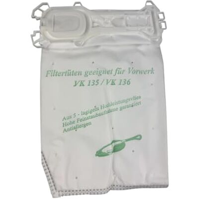 daniclean © 18 Vlies Staubsaugerbeutel passend für Vorwerk Kobold VK135 VK136 VK 135 VK 136 daniclean © 18 Vlies Staubsaugerbeutel passend für Vorwerk Kobold VK135 VK136 VK 135 VK 136