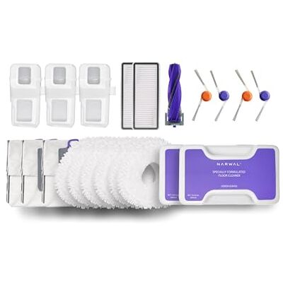 NARWAL Freo Z10 Ultra Zubehör: 1x Hauptbürste, 3x Wischtücher, 4x Seitenbürsten, 2x Reinigungslösung, 3x Staubbeutel, 2x HEPA-Filter, 3x Innenauskleidungen NARWAL Freo Z10 Ultra Zubehör: 1x Hauptbürste, 3x Wischtücher, 4x Seitenbürsten, 2x Reinigungslösung, 3x Staubbeutel, 2x HEPA-Filter, 3x Innenauskleidungen