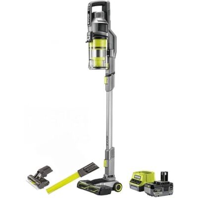 Ryobi 18 V ONE+ Akku-Staubsauger RSVS18-1X40GL, 30 AW Saugleistung, Dual-Zyklon-Filtration, HEPA-Filter, LED-Düse, extra Zubehör, inkl. 4,0 Ah Akku und 2,0 A Ladegerät, Anthrazit Ryobi 18 V ONE+ Akku-Staubsauger RSVS18-1X40GL, 30 AW Saugleistung, Dual-Zyklon-Filtration, HEPA-Filter, LED-Düse, extra Zubehör, inkl. 4,0 Ah Akku und 2,0 A Ladegerät, Anthrazit