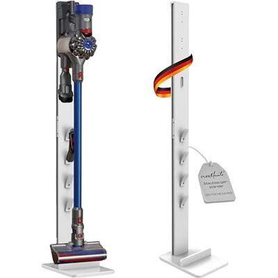 PureMounts Staubsaugerständer Standfuß für Dyson V6–V15 & Gen5, weiß Freistehender Bodenständer mit Zubehörhalter Organizer, kompatibel mit Dyson V6, V7, V8, V10, V11, V12, V15 und Gen5 PureMounts Staubsaugerständer Standfuß für Dyson V6–V15 & Gen5, weiß Freistehender Bodenständer mit Zubehörhalter Organizer, kompatibel mit Dyson V6, V7, V8, V10, V11, V12, V15 und Gen5