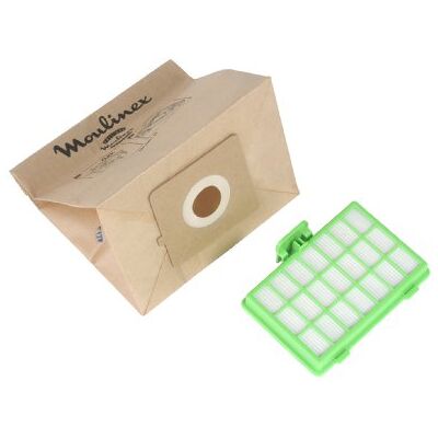 Moulinex Staubsaugerbeutel und HEPA-Filter-Set - 10 Beutel + 1 Filter Moulinex Staubsaugerbeutel und HEPA-Filter-Set - 10 Beutel + 1 Filter