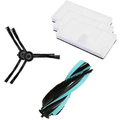 Cecotec Zubehör-Set für Conga X70 Saugroboter. Original Ersatzteile: 1 Hairless-Bürste (ideal für Tierhaare), 2 Seitenbürsten und 3 Filter. Für eine konstante Saugleistung und EIN sauberes Zuhause Cecotec Zubehör-Set für Conga X70 Saugroboter. Original Ersatzteile: 1 Hairless-Bürste (ideal für Tierhaare), 2 Seitenbürsten und 3 Filter. Für eine konstante Saugleistung und EIN sauberes Zuhause