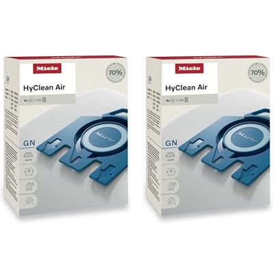 Miele GN AirClean 3D Efficiency Staubsaugerbeutel für Staubsauger, 2 Boxen mit 4 Beuteln und 2 Filtern Miele GN AirClean 3D Efficiency Staubsaugerbeutel für Staubsauger, 2 Boxen mit 4 Beuteln und 2 Filtern