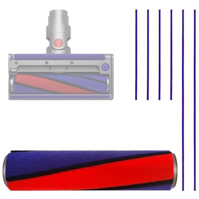 Sichler Haushaltsgeräte Bürstenwalze für Dyson: Ersatz-Softwalze für Dyson V6, V7, V8, V10, V11, mit 6 Filzstreifen (Rollenbürste, Ersatz Bürstenwalze, Roller) Sichler Haushaltsgeräte Bürstenwalze für Dyson: Ersatz-Softwalze für Dyson V6, V7, V8, V10, V11, mit 6 Filzstreifen (Rollenbürste, Ersatz Bürstenwalze, Roller)