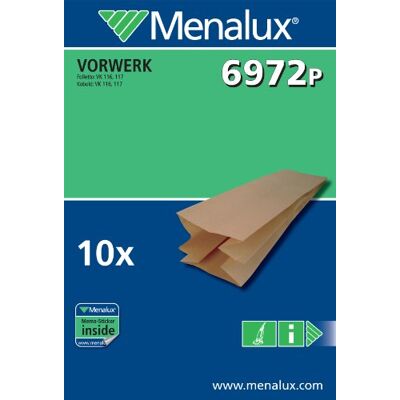 Menalux 6972 P, 10 Staubbeutel für Vorwerk Menalux 6972 P, 10 Staubbeutel für Vorwerk
